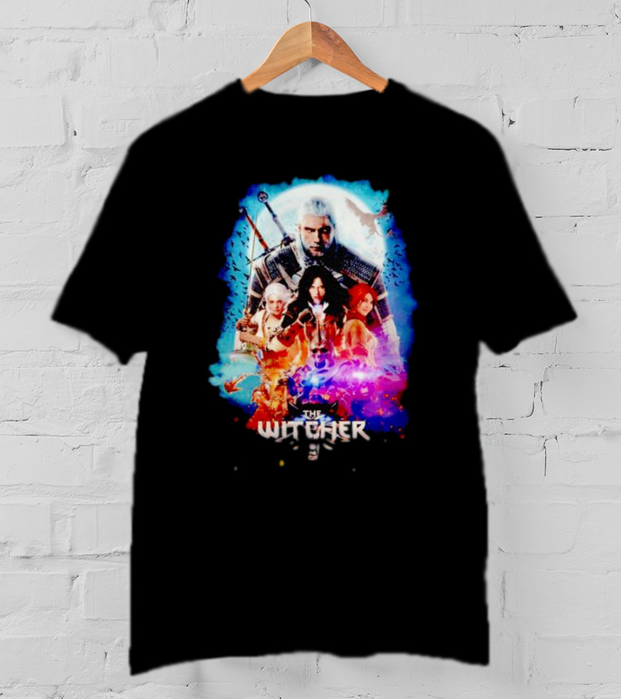The Witcher Geralt Ciri Yennefer Triss Fantasy T-Shirt