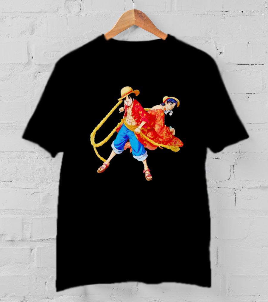 Monkey D. Luffy And Portgas D. Ace One Piece Straw Hat Pirates Animated Characters T-Shirt