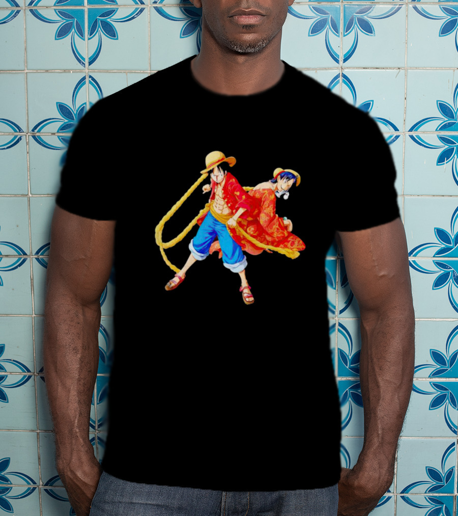 Monkey D. Luffy And Portgas D. Ace One Piece Straw Hat Pirates Animated Characters T-Shirt