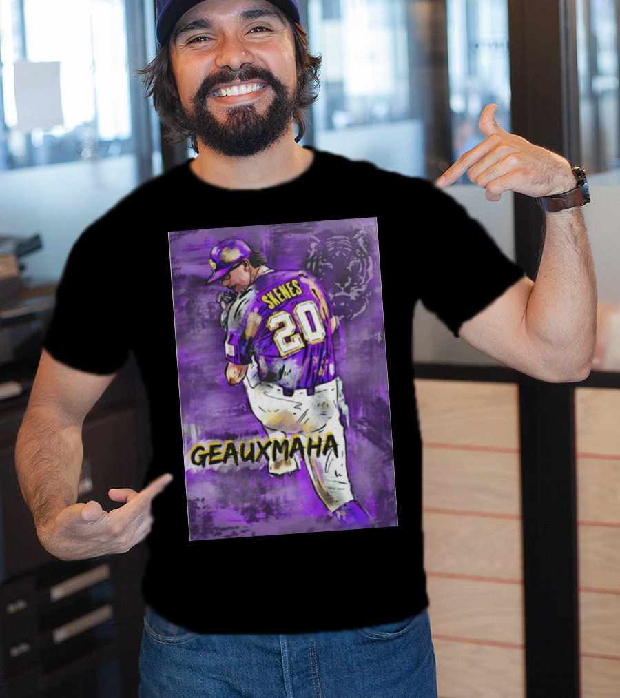 Paul Skenes 20 Geauxmaha LSU Tigers Baseball T-Shirt