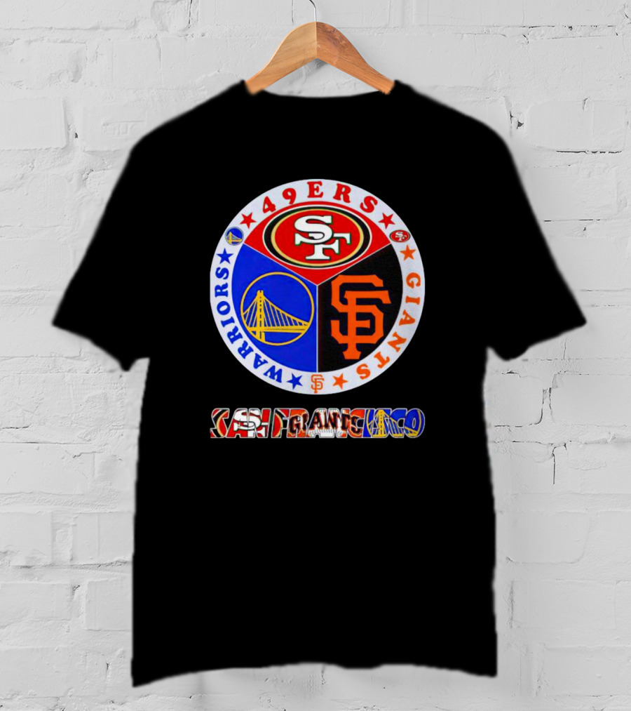 San Francisco 49ers Giants Warriors Logos Circle T-Shirt