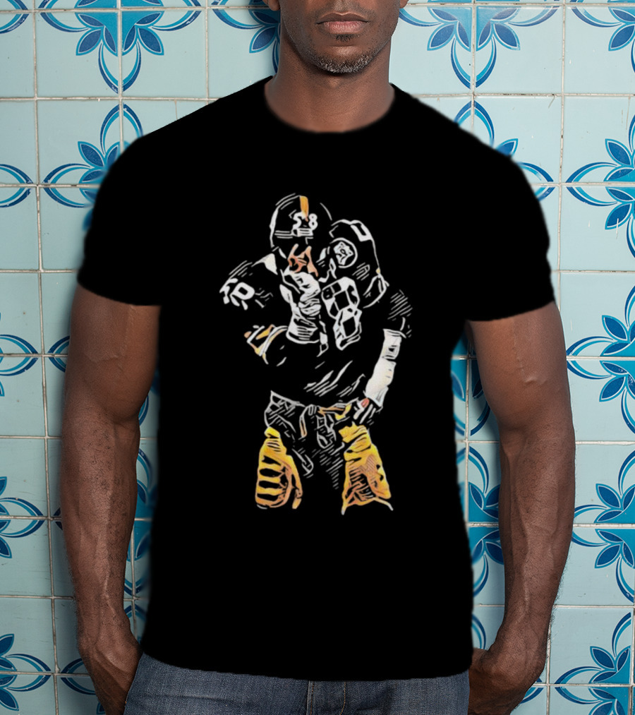 Steelers Jack Lambert Jack Splat Football Legend Black And Gold T-Shirt