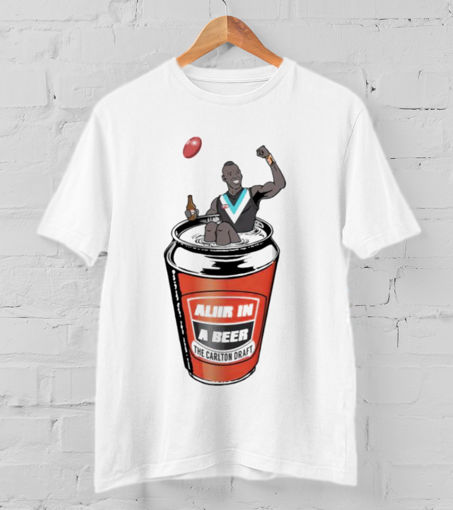 Aliir In A Beer Carlton Draft Player T-Shirt