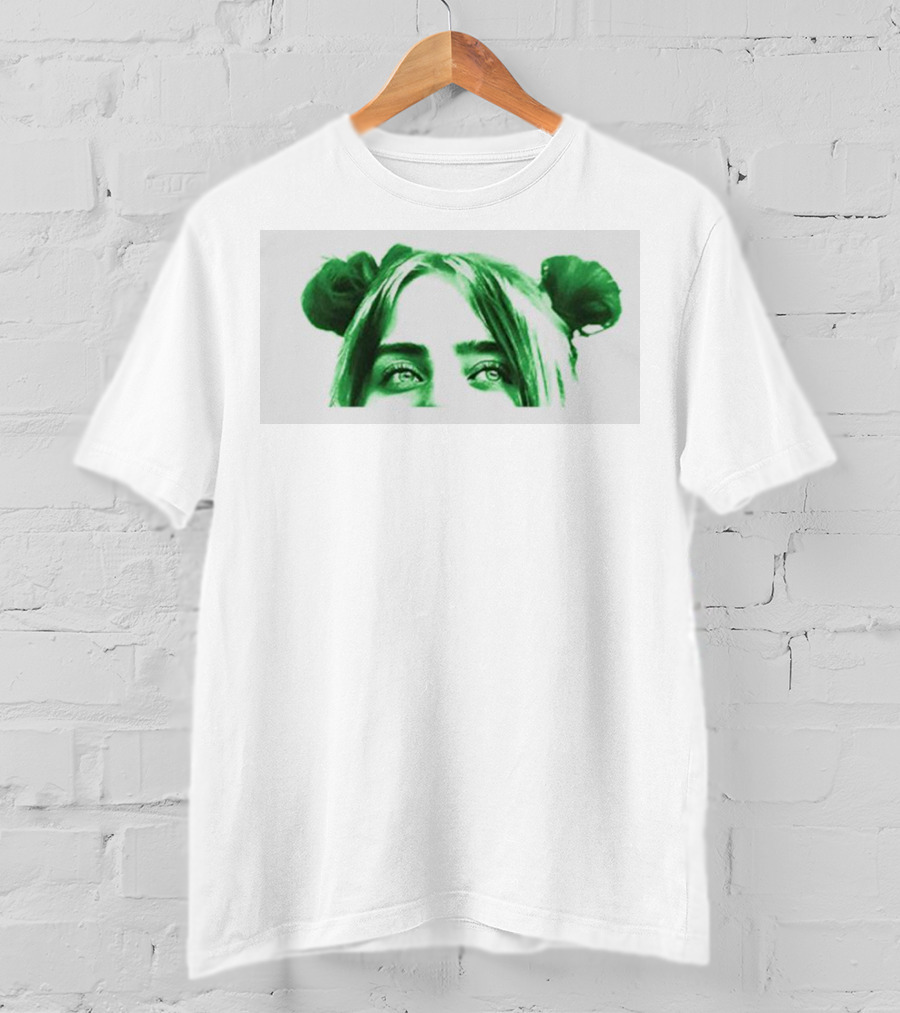 Billie Eilish E Girl To Icon Green Hair T-Shirt