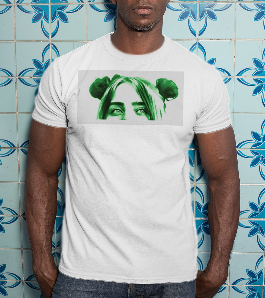 Billie Eilish E Girl To Icon Green Hair T-Shirt