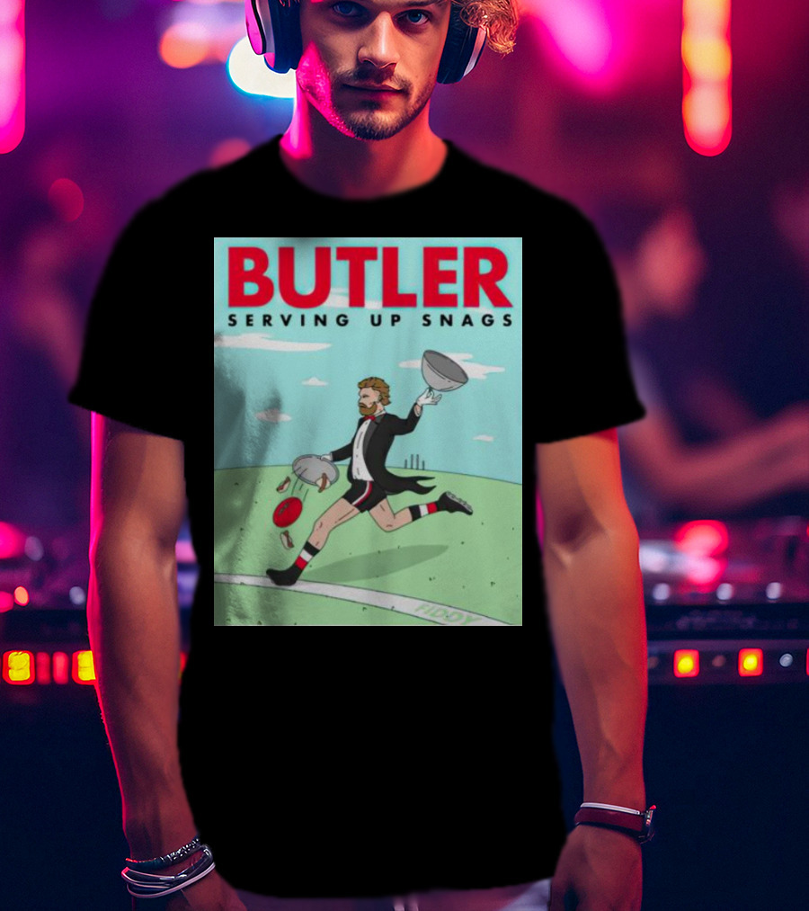 Butler Serving Up Snags Afl Football Tuxedo T-Shirt