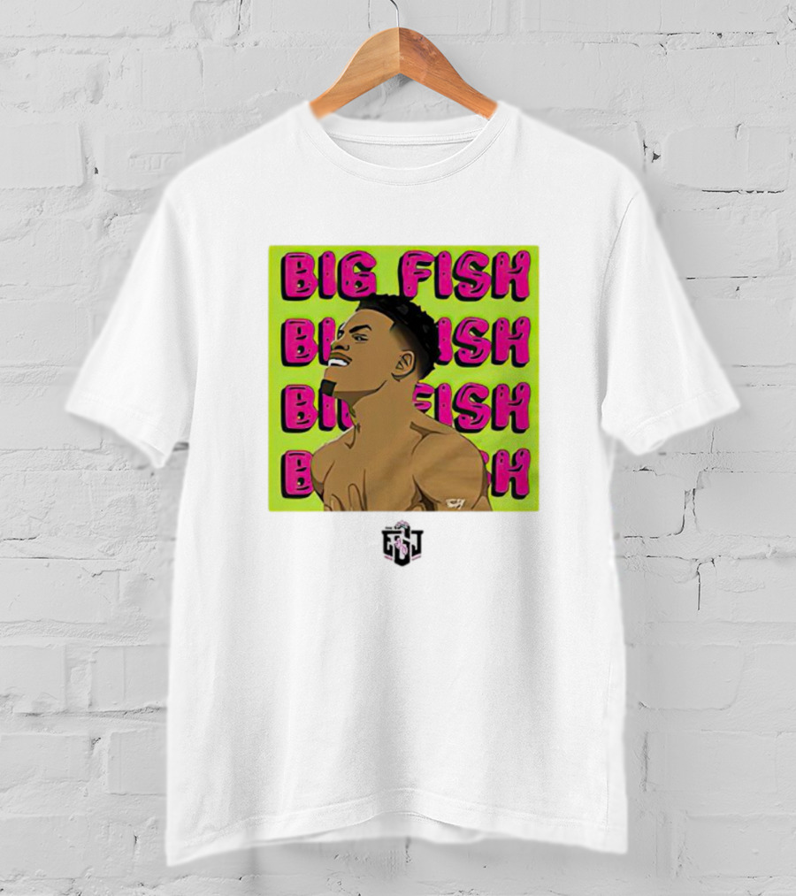 Errol Spence Jr Big Fish Repeating Text T-Shirt