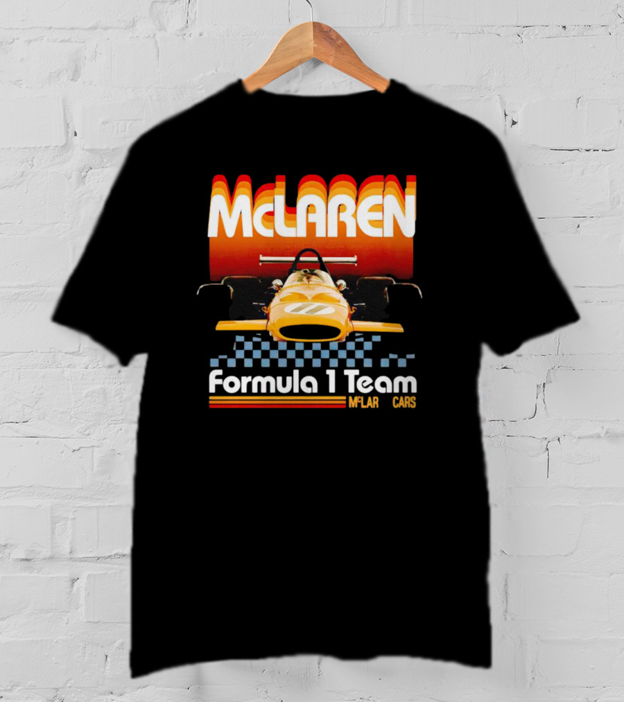 McLaren Formula 1 Team 1970s Racing Car T-Shirt