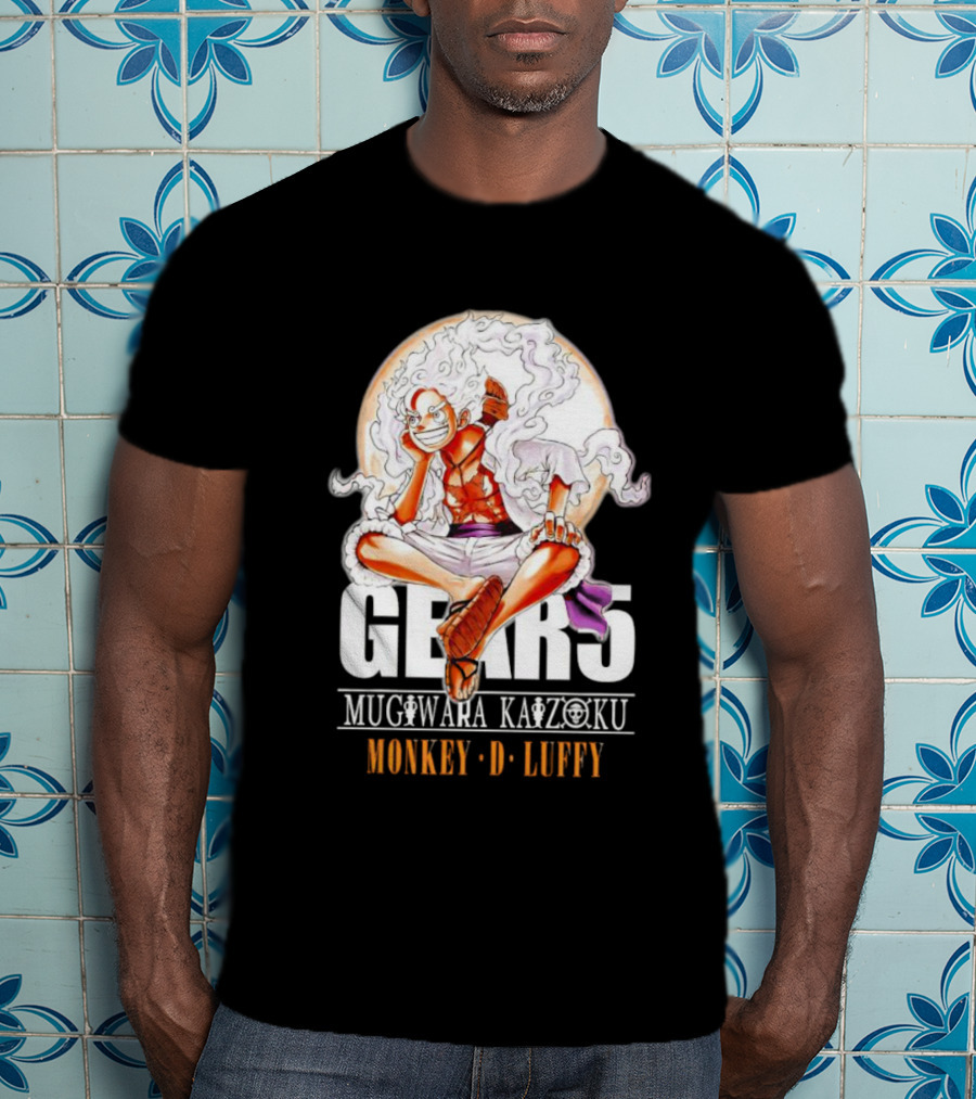 One Piece Monkey D. Luffy Gears Mugiwara Kaizoku T-Shirt