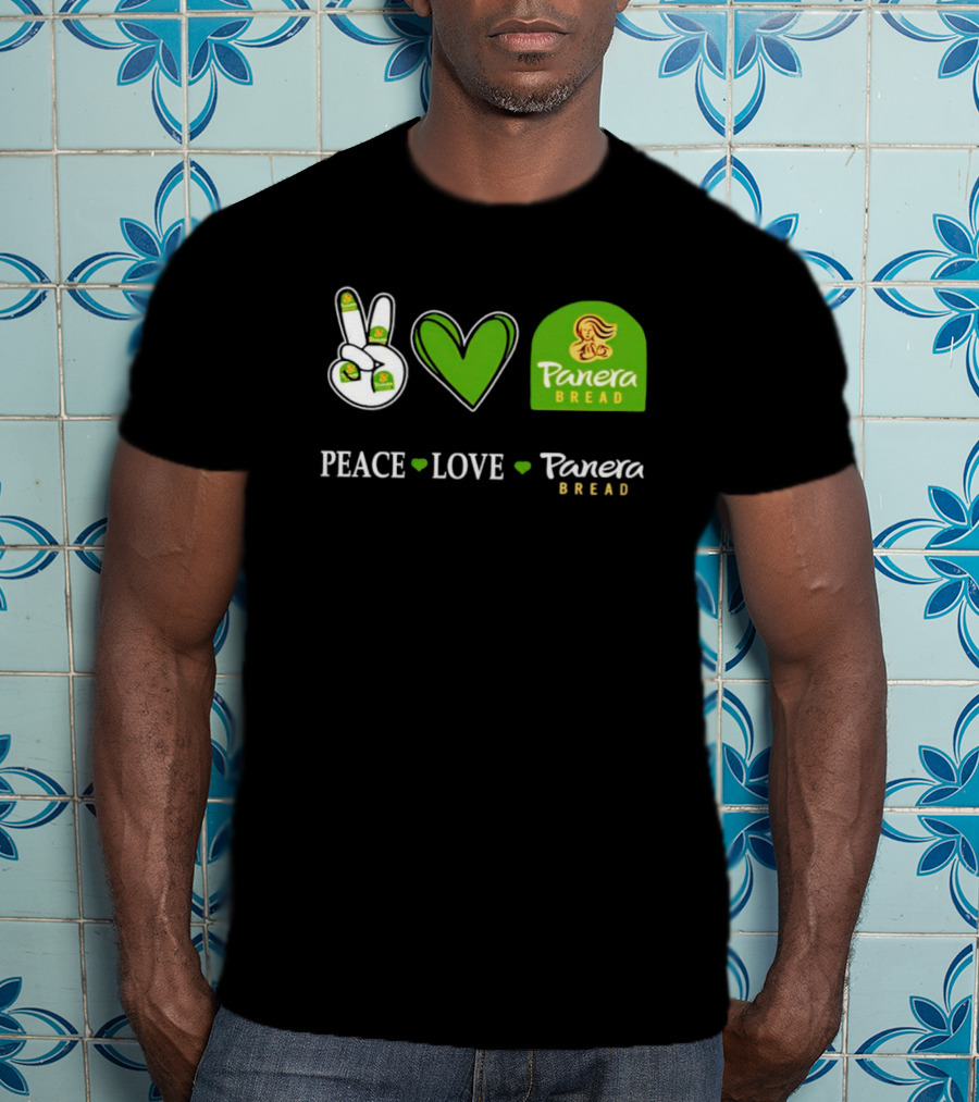 Peace Love Panera Bread Heart T-Shirt