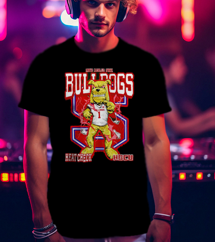 South Carolina State Bulldogs Heat Check HBCU Sports Mascot T-Shirt