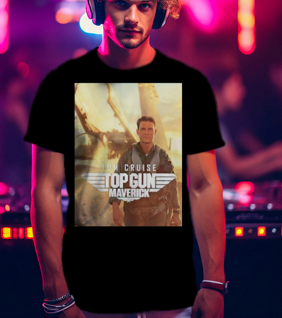 Tom Cruise Top Gun Maverick Pilot Iconic Movie Scene T-Shirt