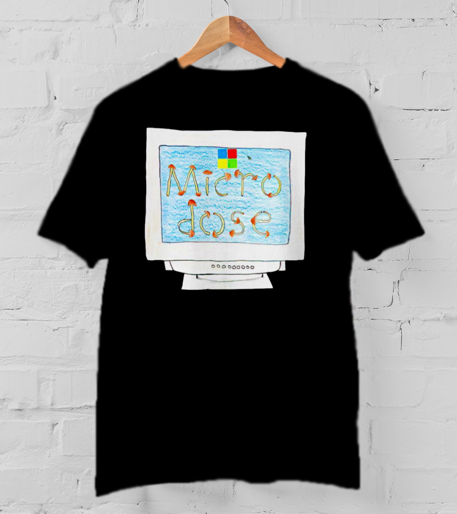 Dave Portnoy Microdose Retro Computer Monitor T-Shirt