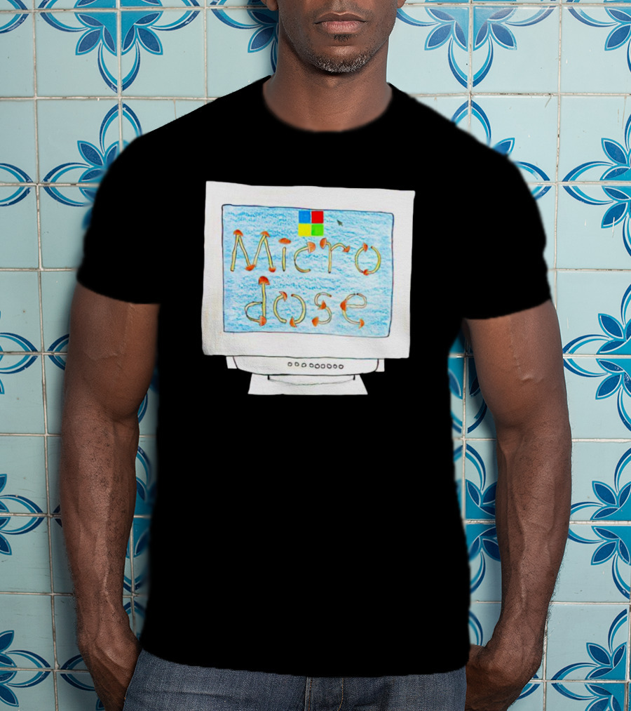 Dave Portnoy Microdose Retro Computer Monitor T-Shirt