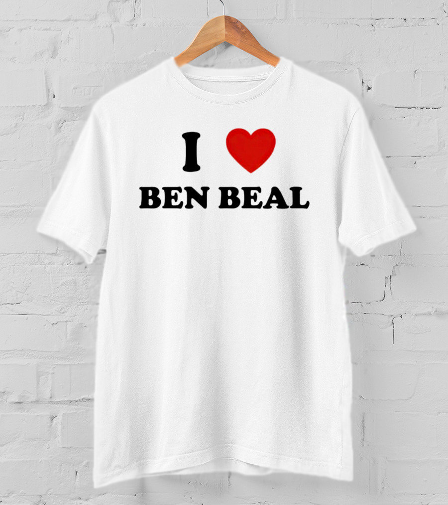 I Love Ben Beal Red Heart T-Shirt