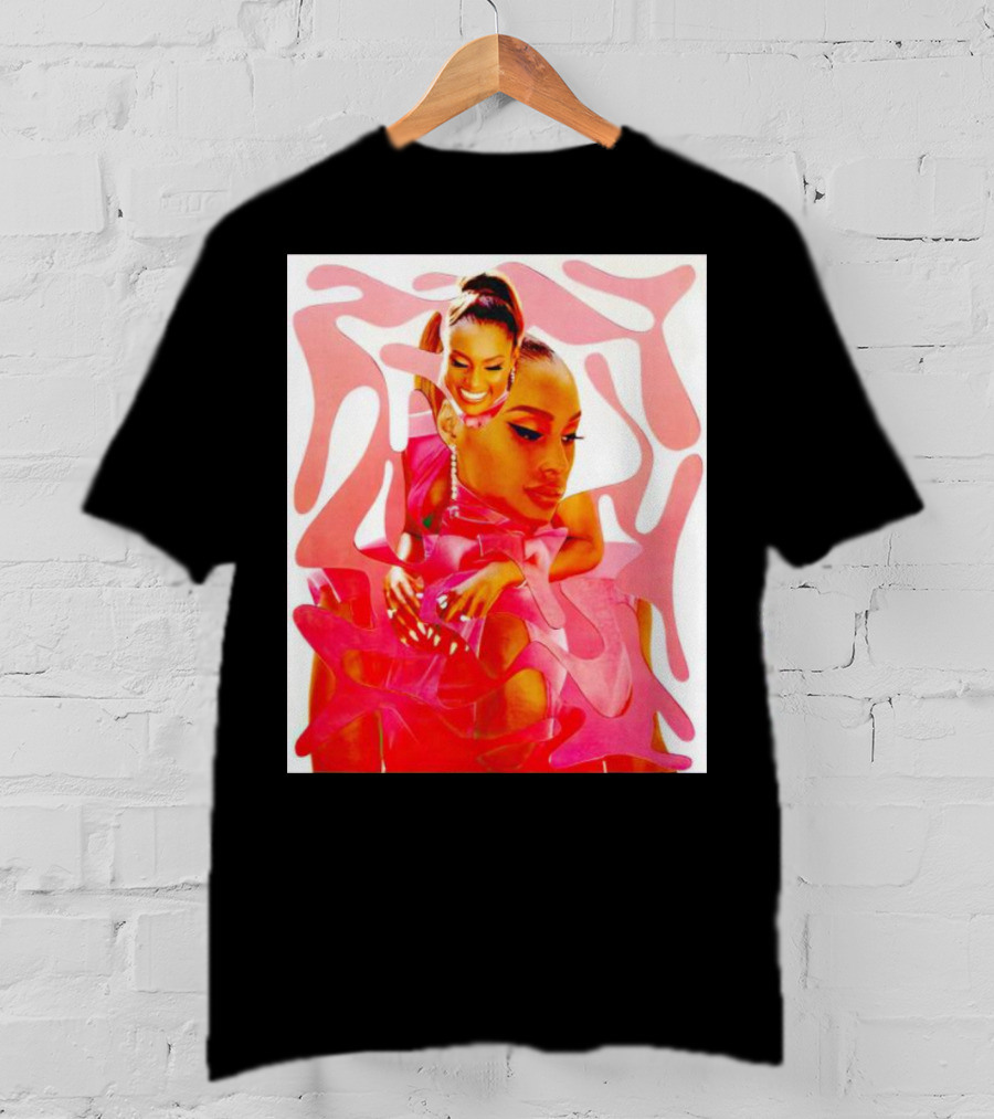 Issa Rae Barbie In Pink Abstract T-Shirt