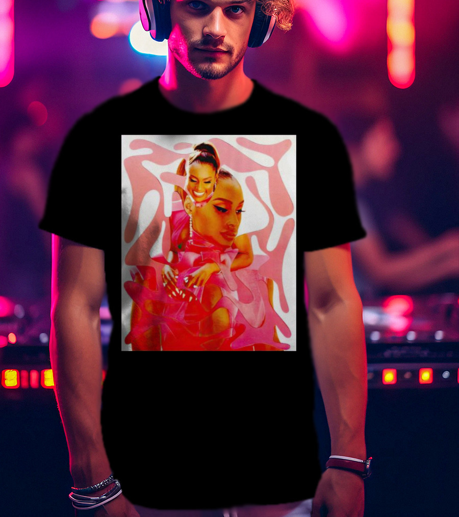 Issa Rae Barbie In Pink Abstract T-Shirt