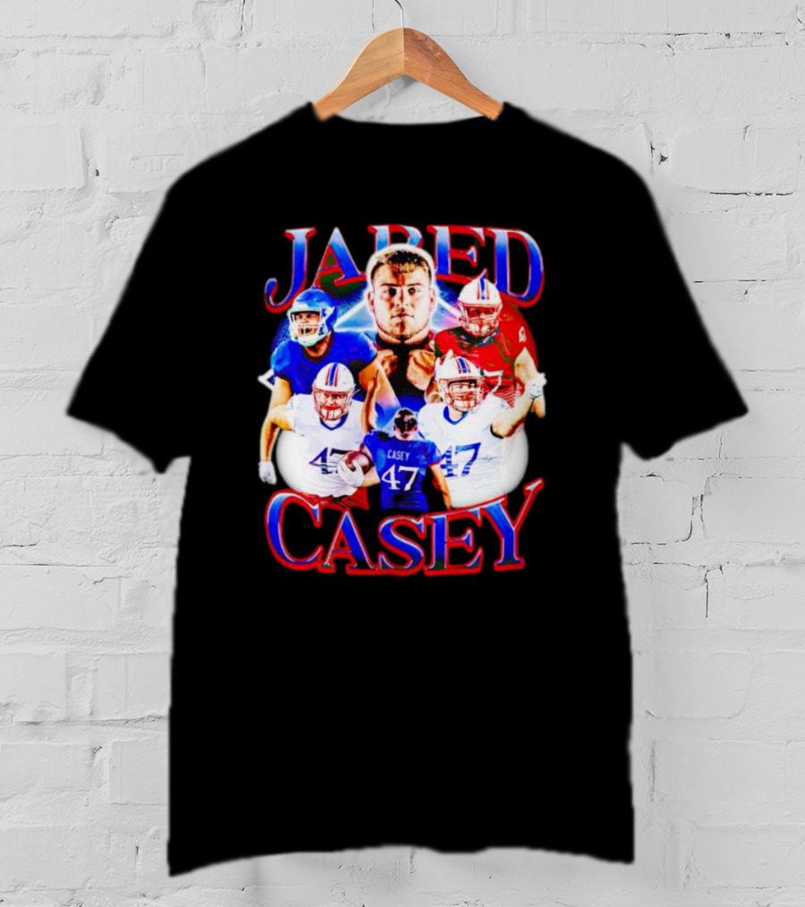 Jared Casey Football Collage 47 Jersey T-Shirt