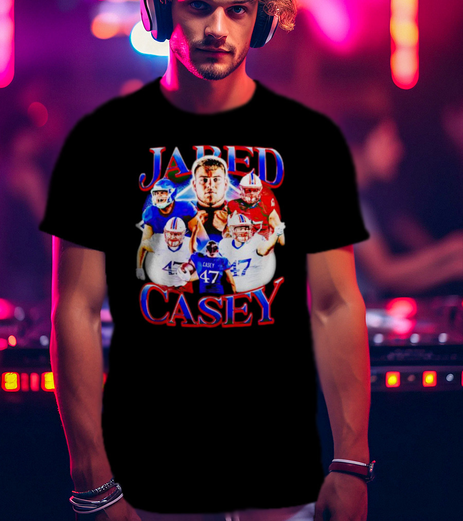 Jared Casey Football Collage 47 Jersey T-Shirt