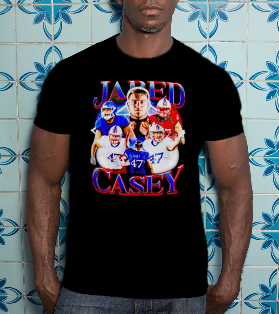 Jared Casey Football Collage 47 Jersey T-Shirt