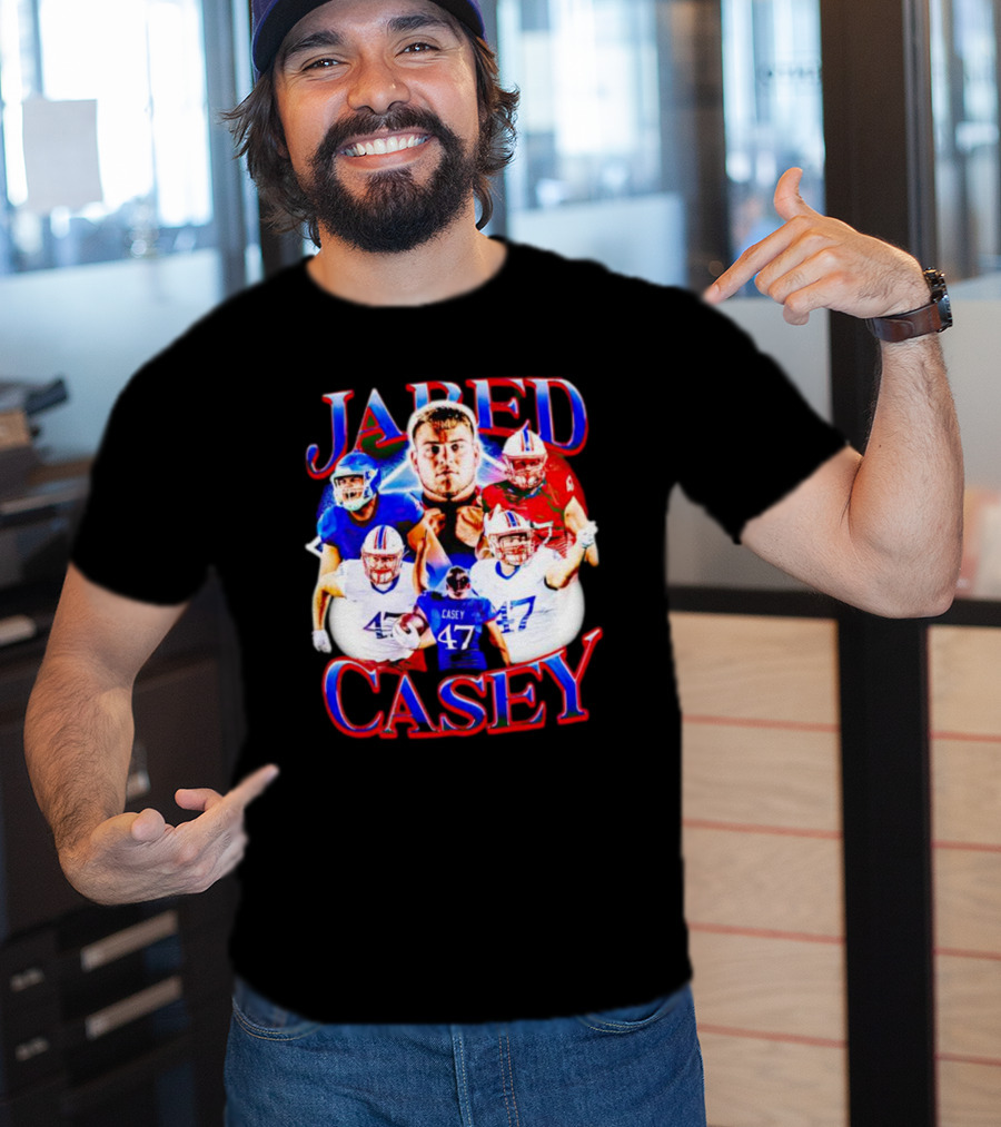 Jared Casey Football Collage 47 Jersey T-Shirt