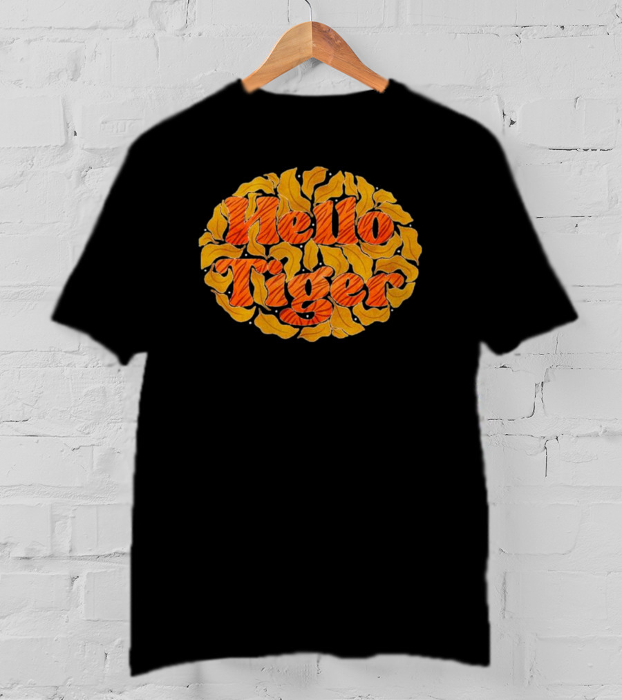 Hello Tiger Bold Leaves T-Shirt