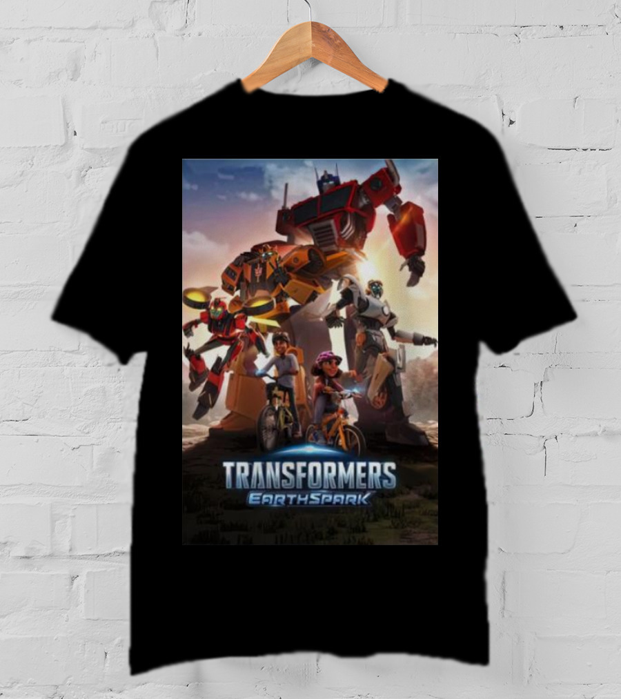 Transformers Earthspark Optimus Prime And Friends Adventure Scene T-Shirt