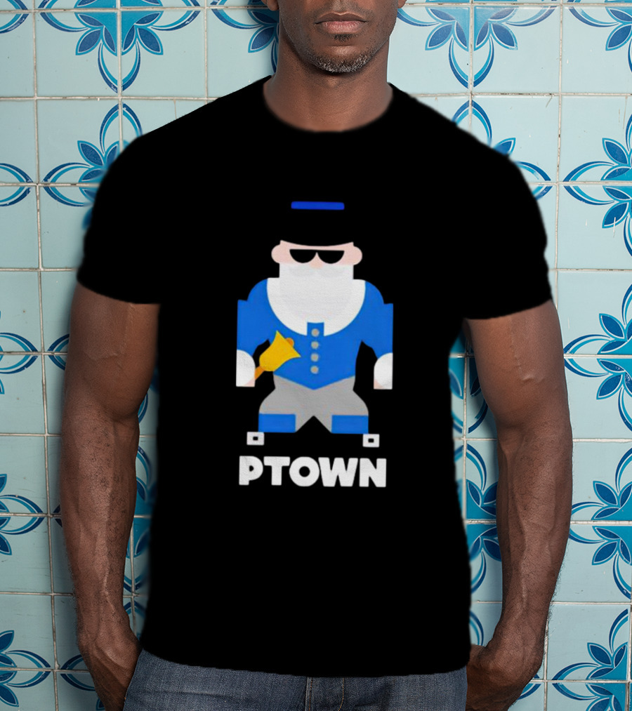 PTOWN Crier With Blue Jacket And Bell T-Shirt