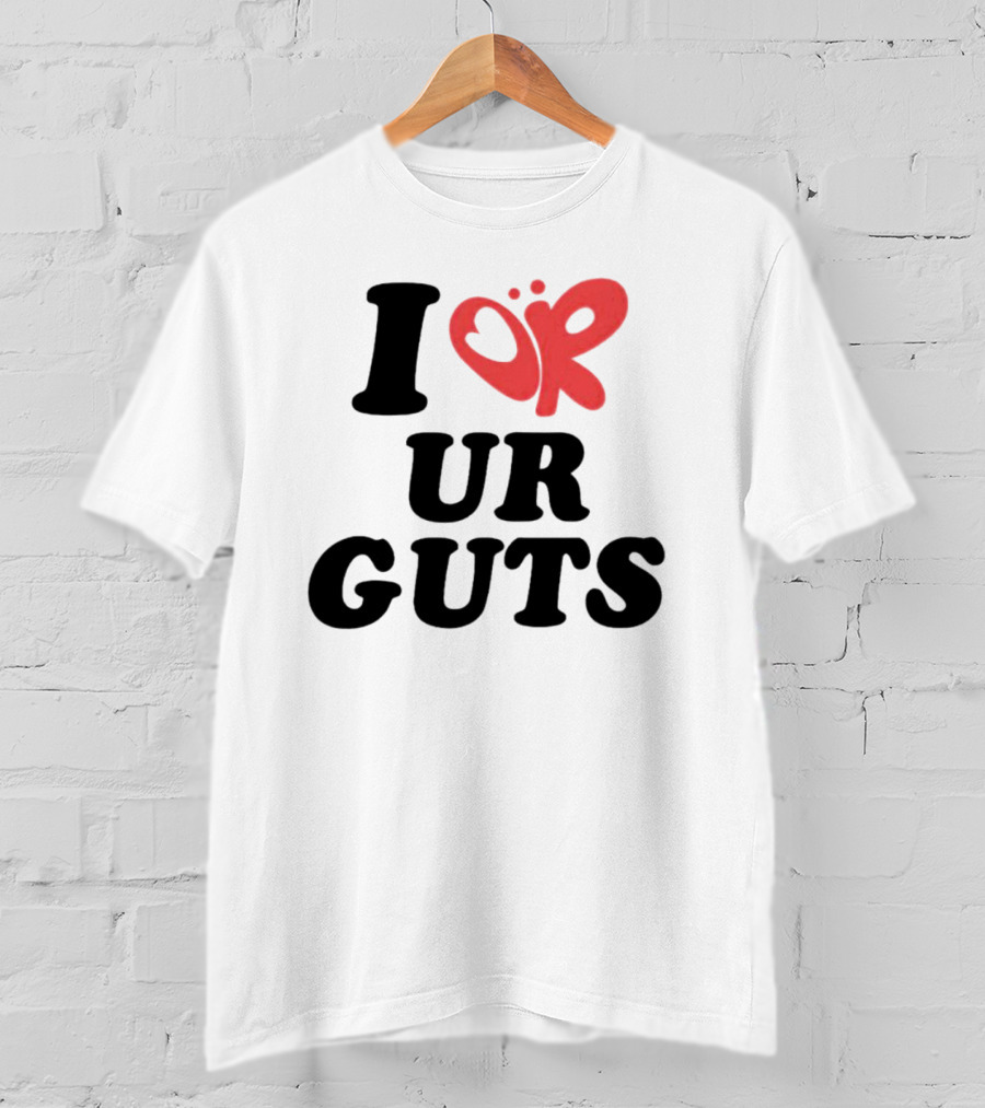 I Or Ur Guts Butterfly Heart T-Shirt