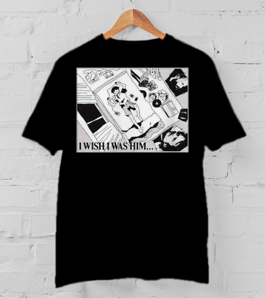 I Wish I Was Him Bedroom Anime Manga Scene T-Shirt