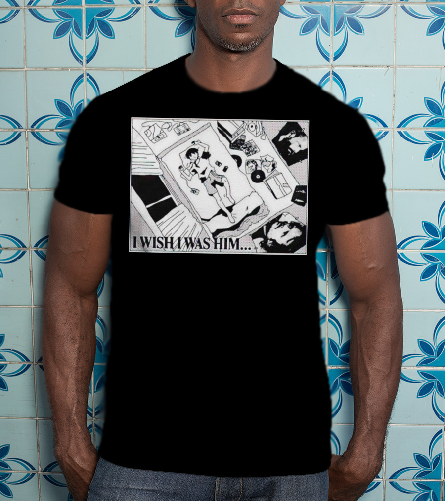 I Wish I Was Him Bedroom Anime Manga Scene T-Shirt