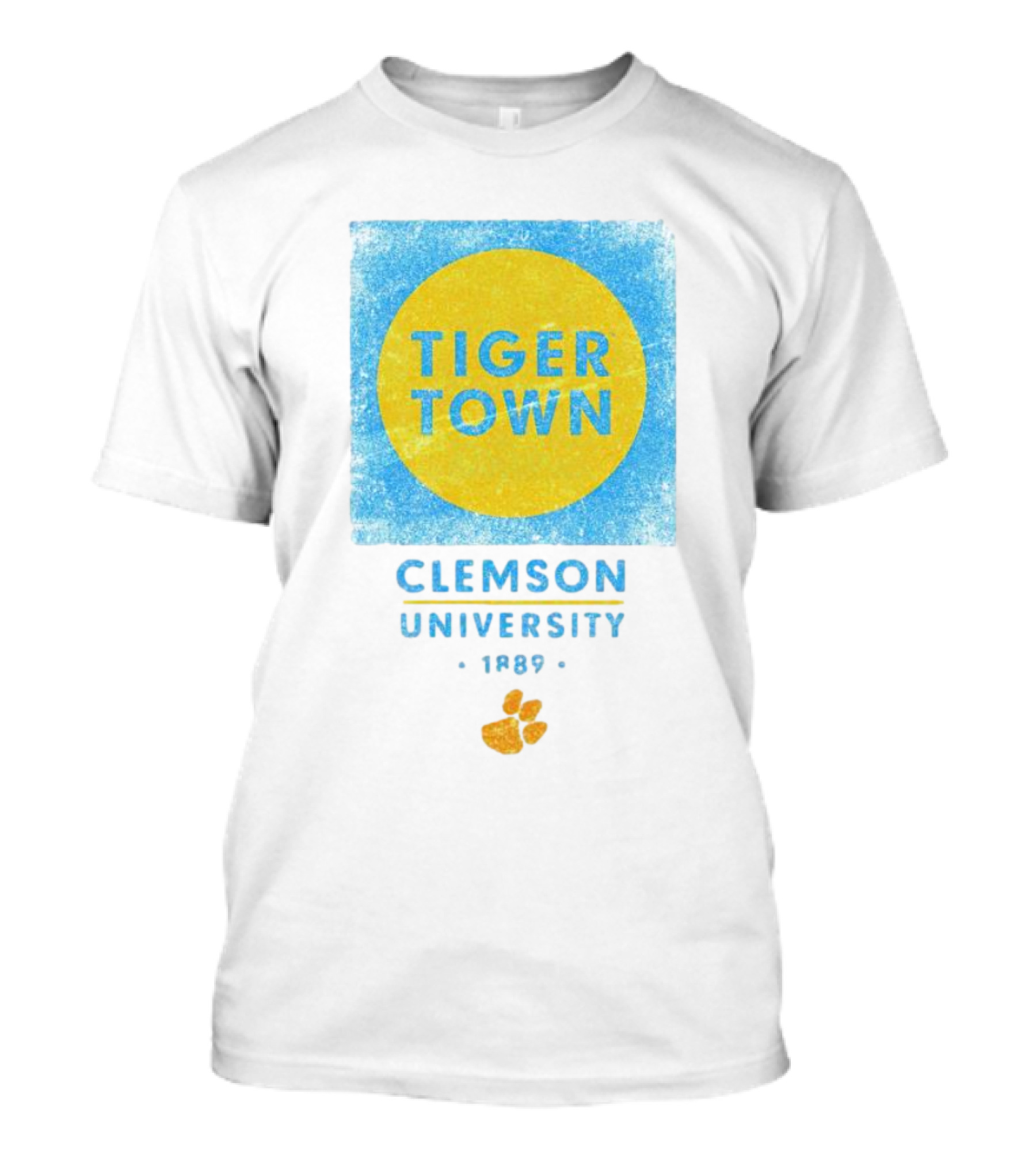 Tiger Town Clemson University 1889 Paw Prints T-Shirt