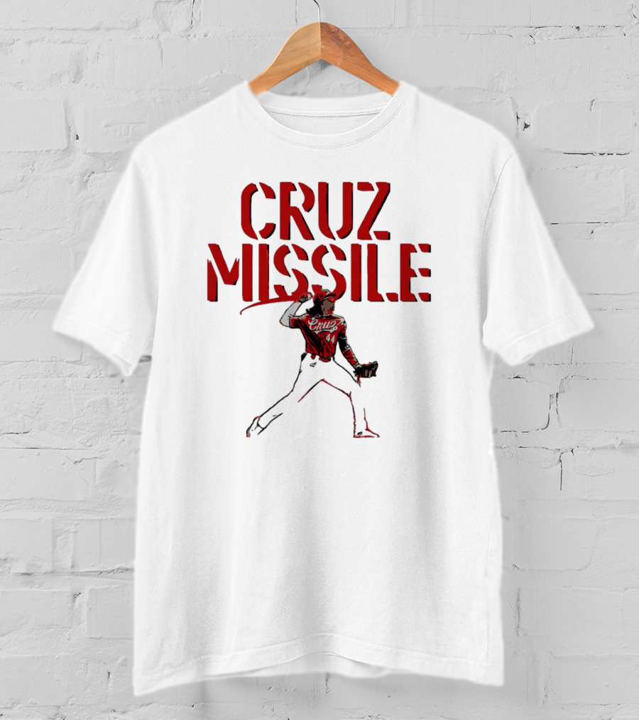 Cruz Missile Elly De La Cruz Cincinnati Reds 44 Pitching T-Shirt