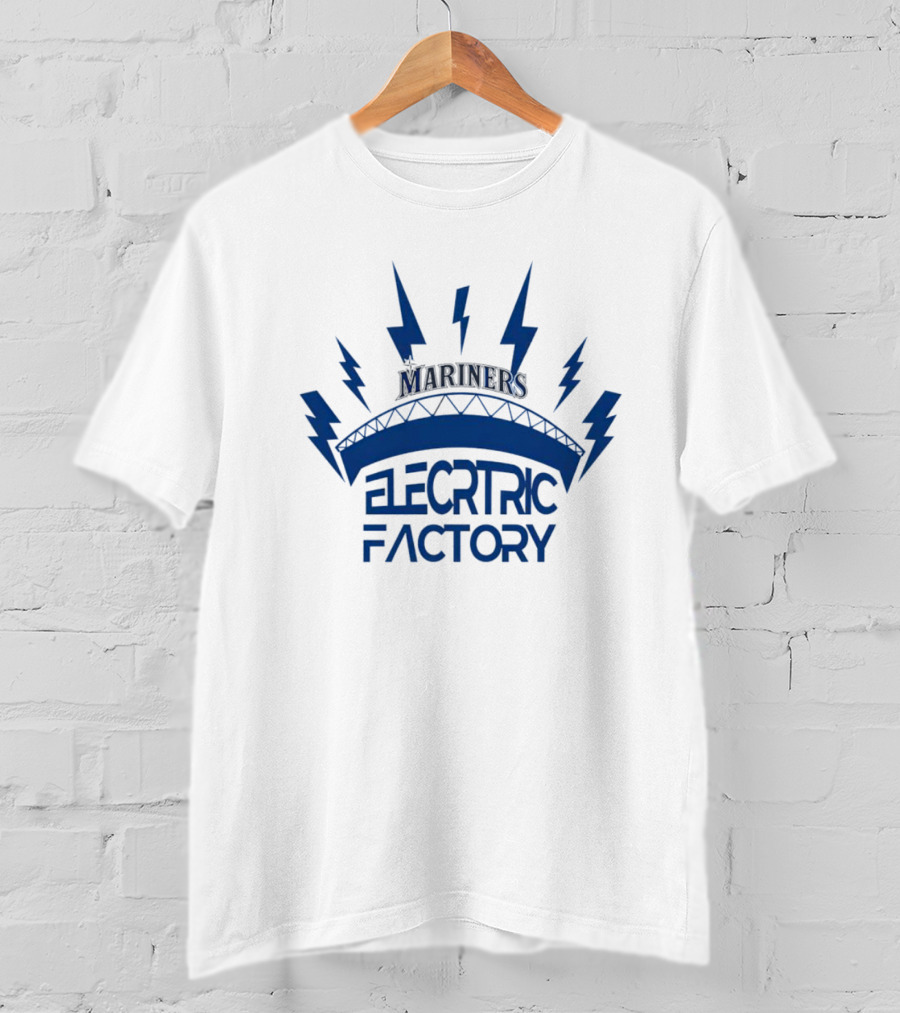 Mariners Electric Factory Lightning Bolts And Arch T-Shirt