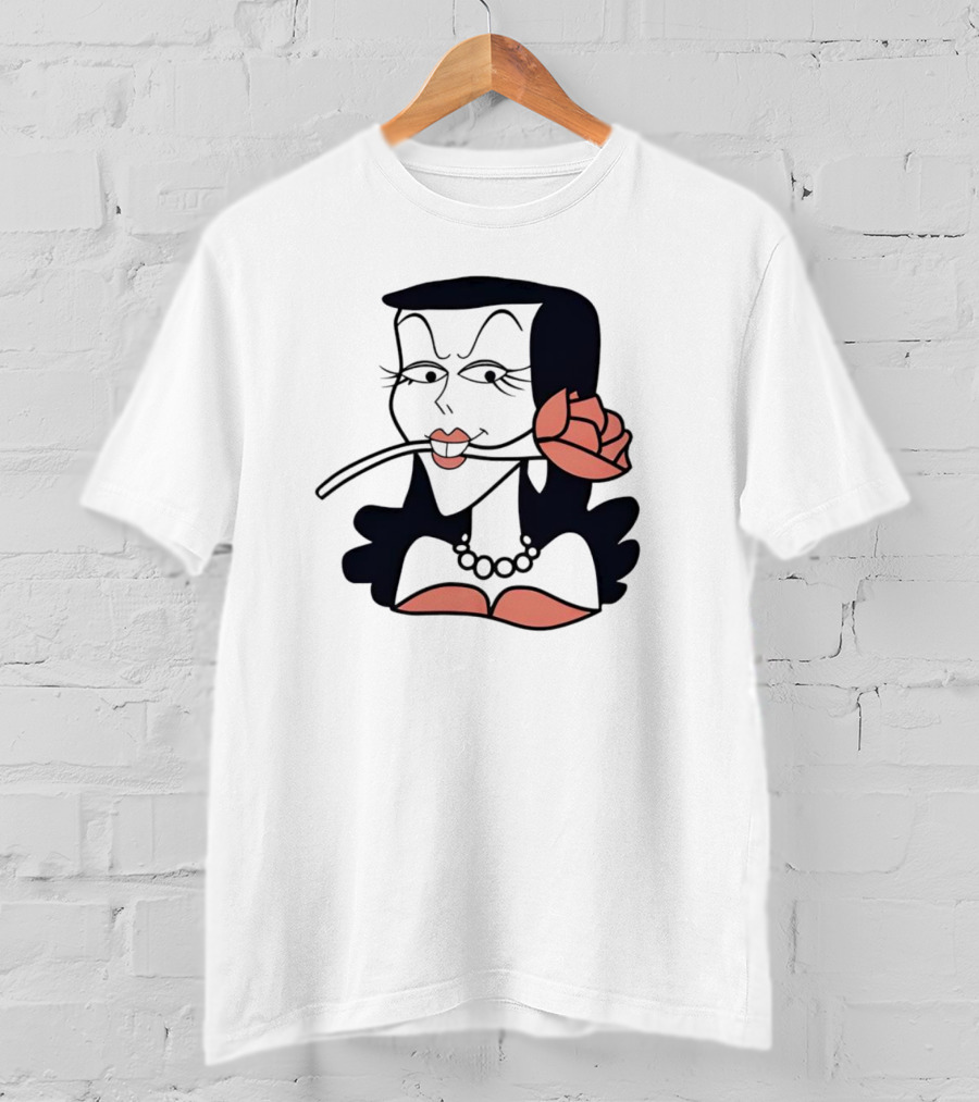 Natasha Fatale With Rose Iconic T-Shirt