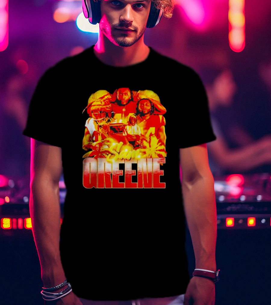 Nilpro Shop Sam Greene Vintage Football Legends Red T-Shirt