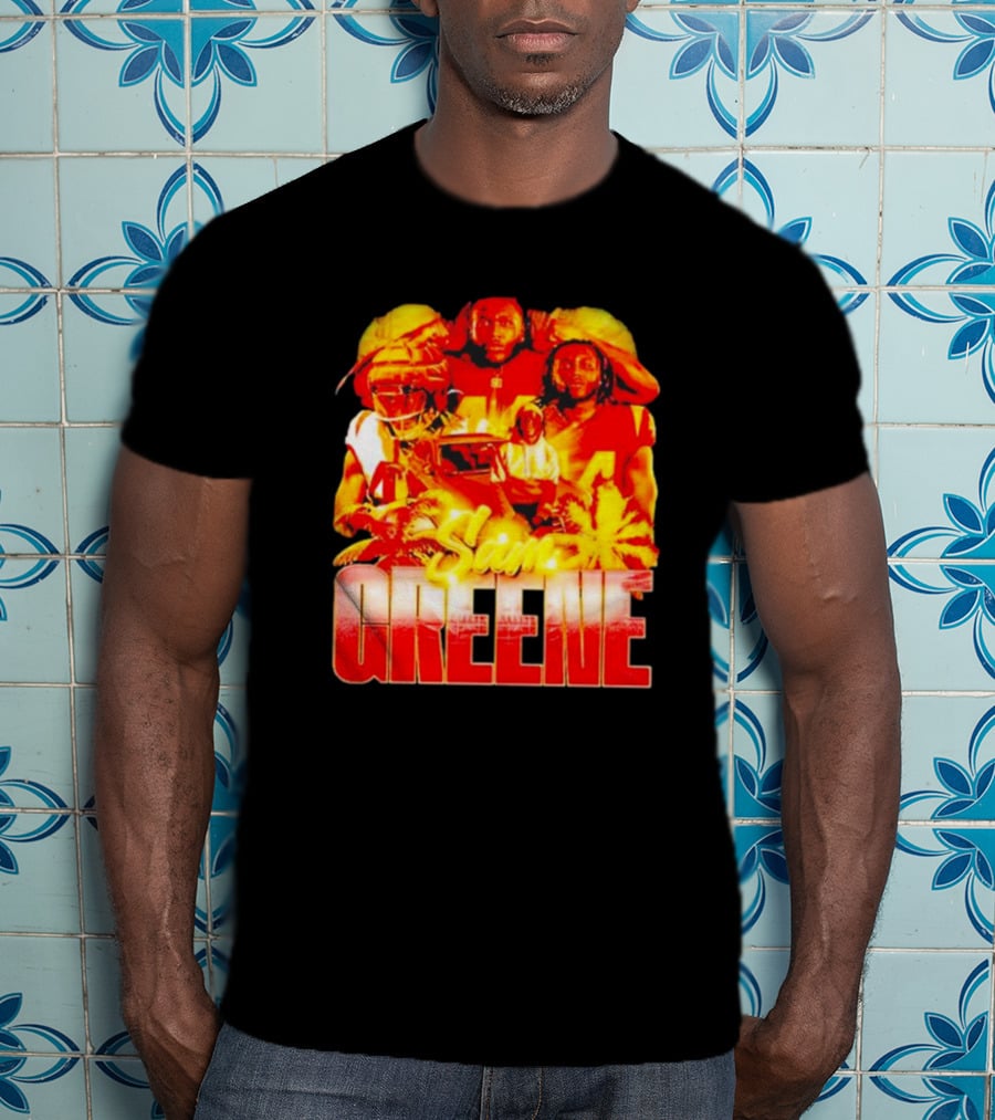 Nilpro Shop Sam Greene Vintage Football Legends Red T-Shirt