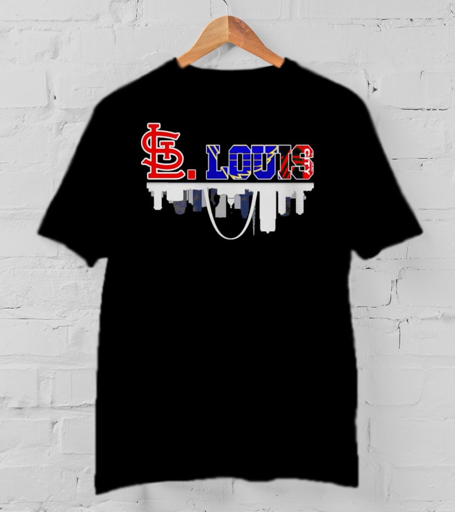 St Louis Sports City Skyline Inspired T-Shirt