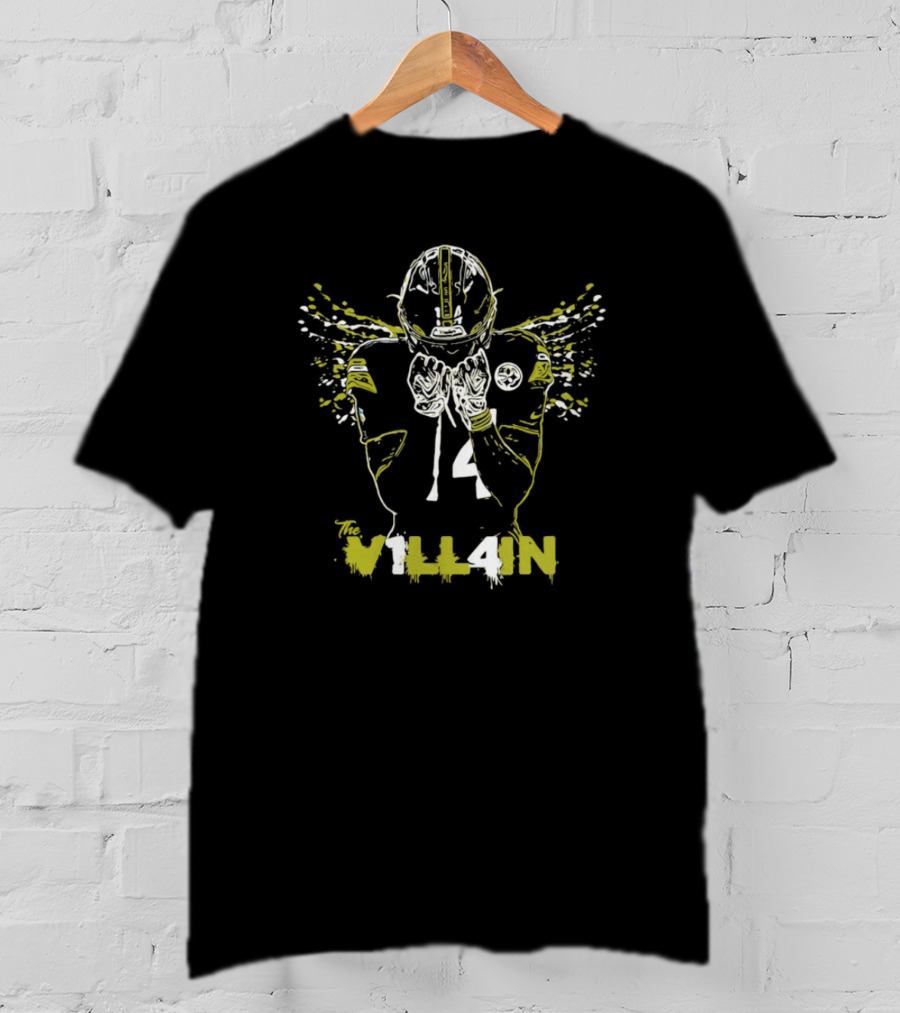 Steelers George Pickens The V1LL4N Football Pose T-Shirt