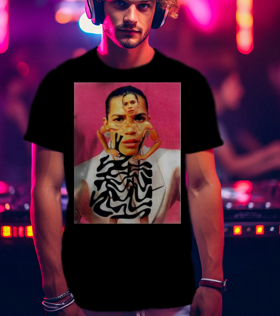 America Ferrera Abstract Portrait New T-Shirt