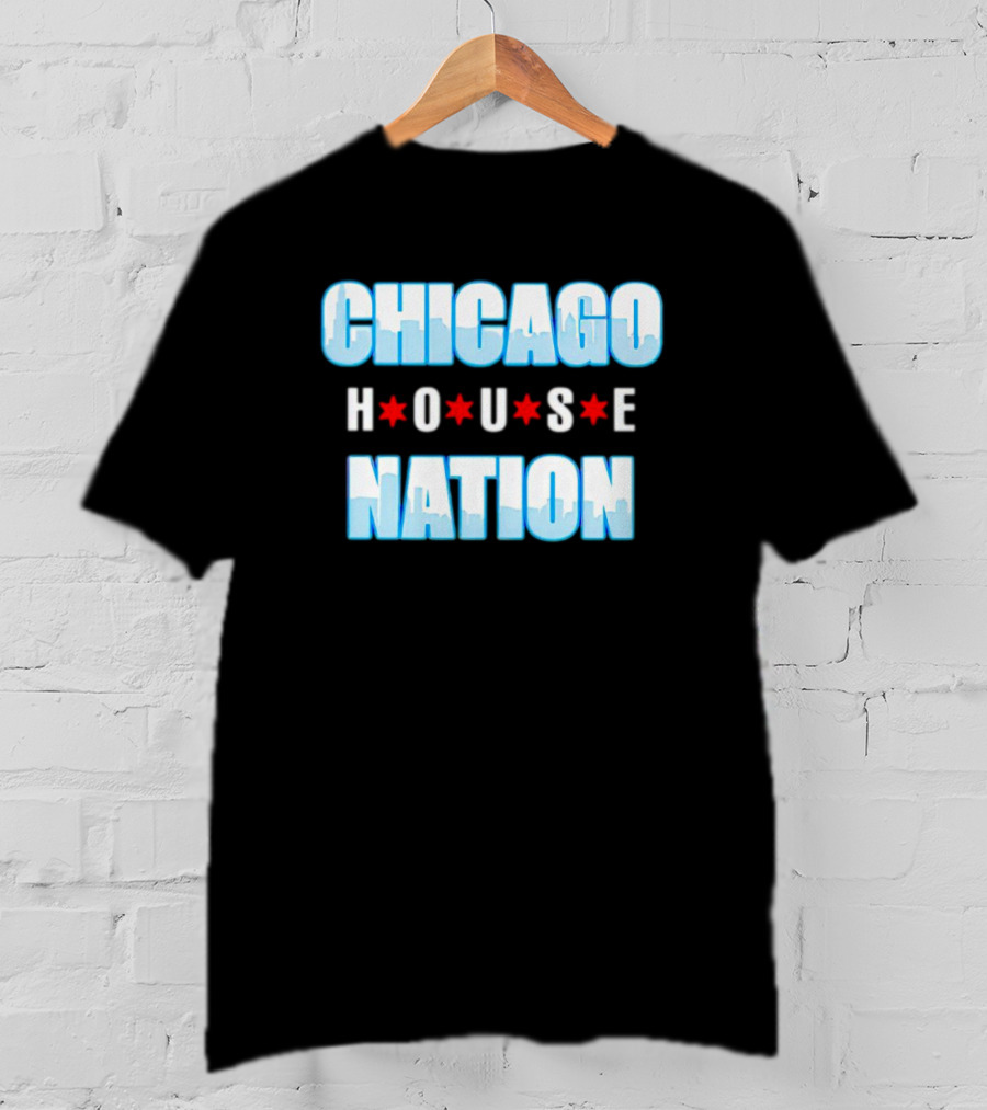 Chicago House Nation Skyline Stars T-Shirt