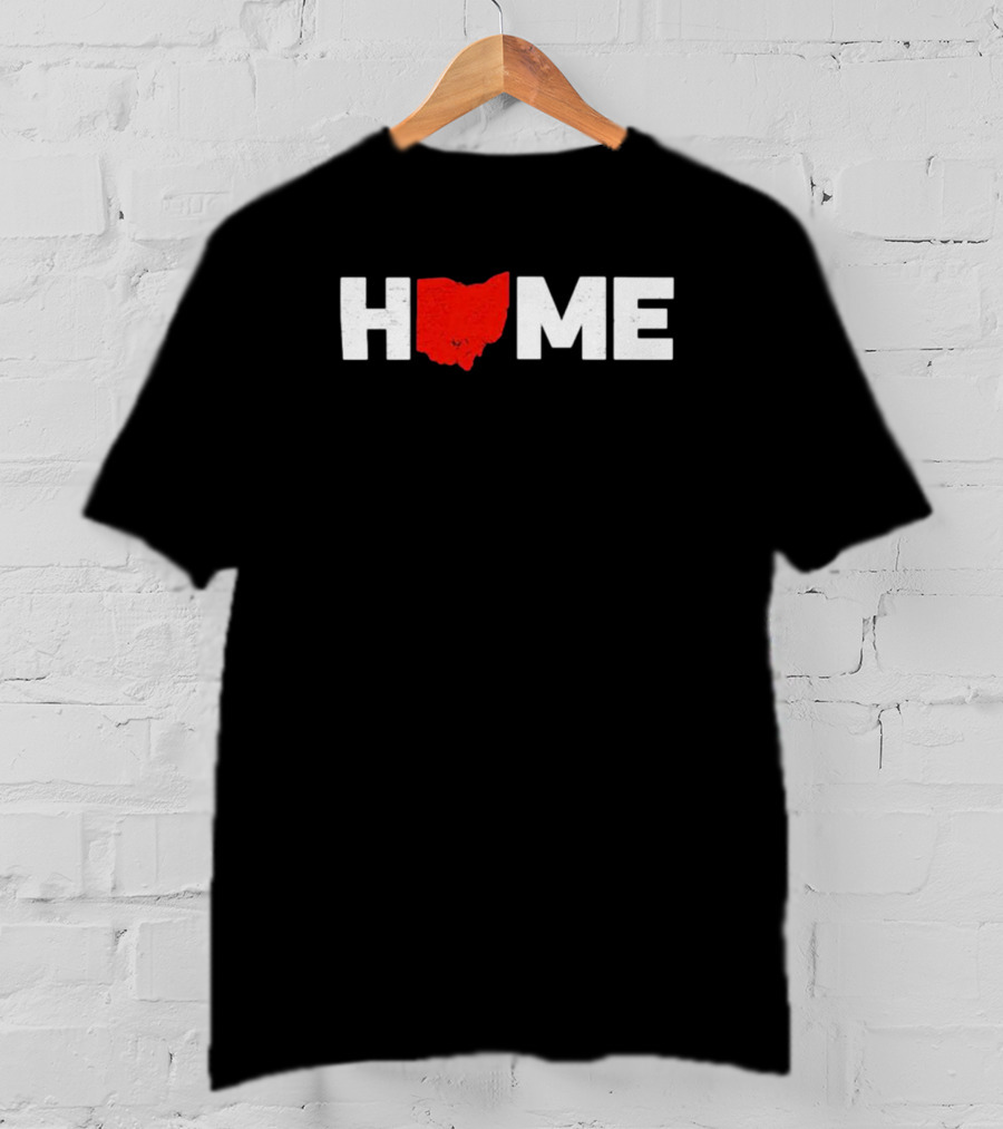 Frank LaRose Ohio Home State Map Typography T-Shirt