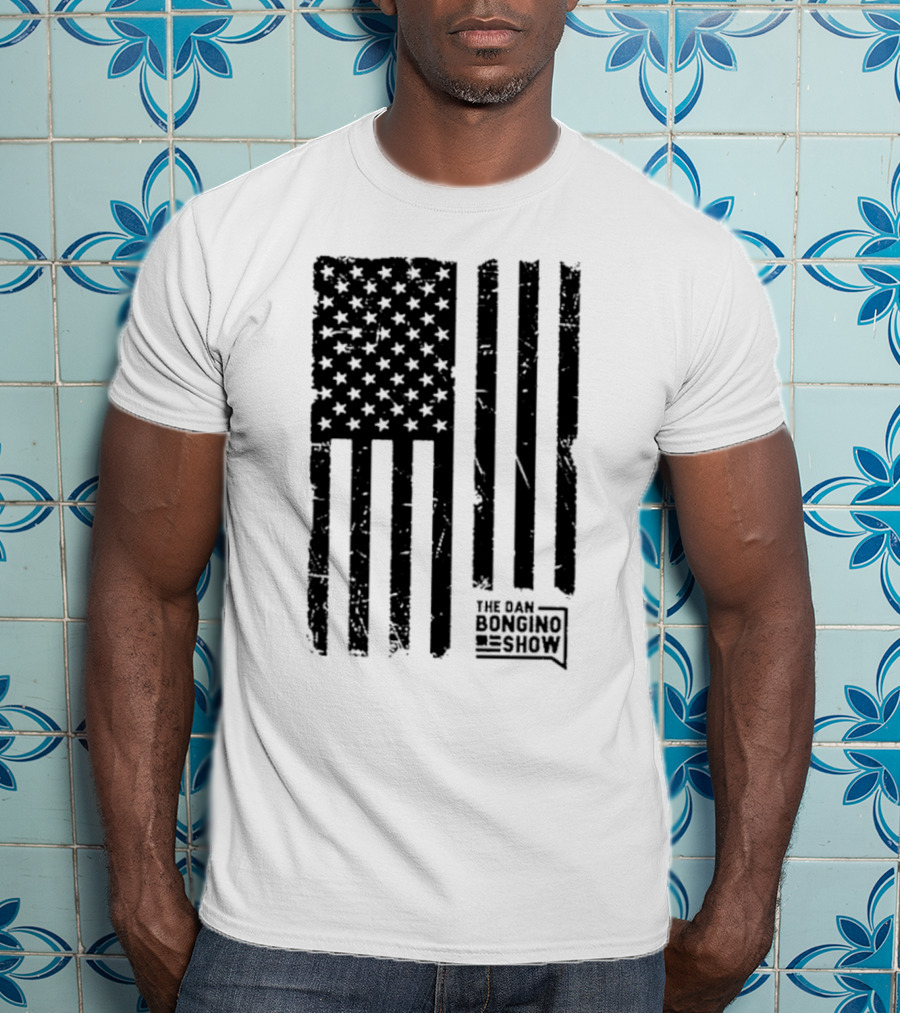 The Dan Bongino Show Distressed American Flag T-Shirt