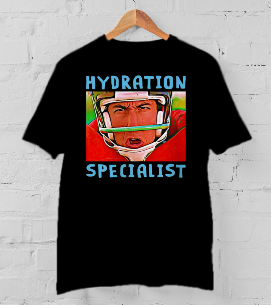 Hydration Specialist Football Helmet Player T-Shirt