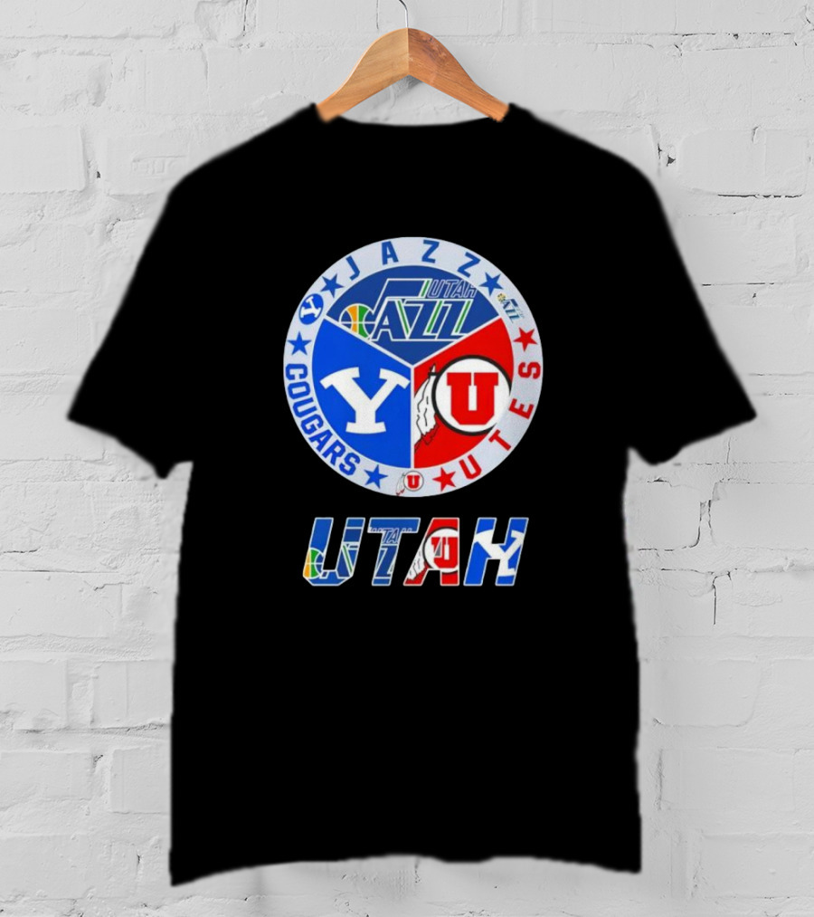 Jazz BYU Utes Utah Cougars T-Shirt