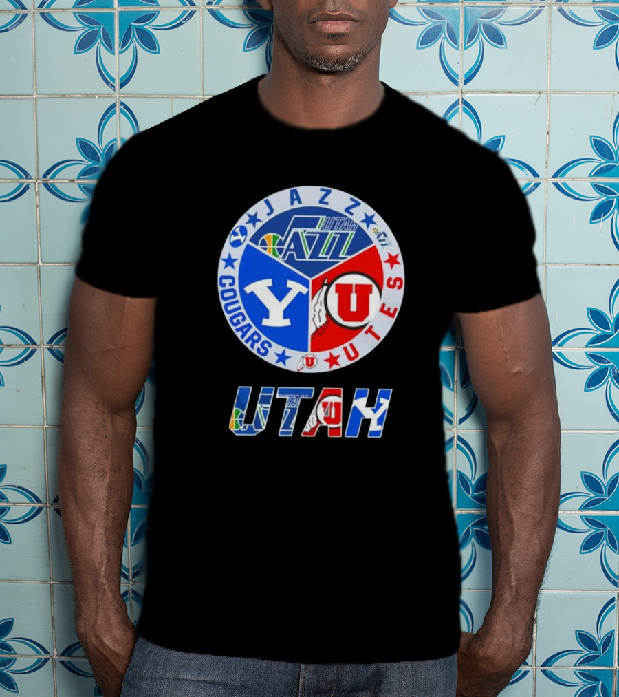 Jazz BYU Utes Utah Cougars T-Shirt