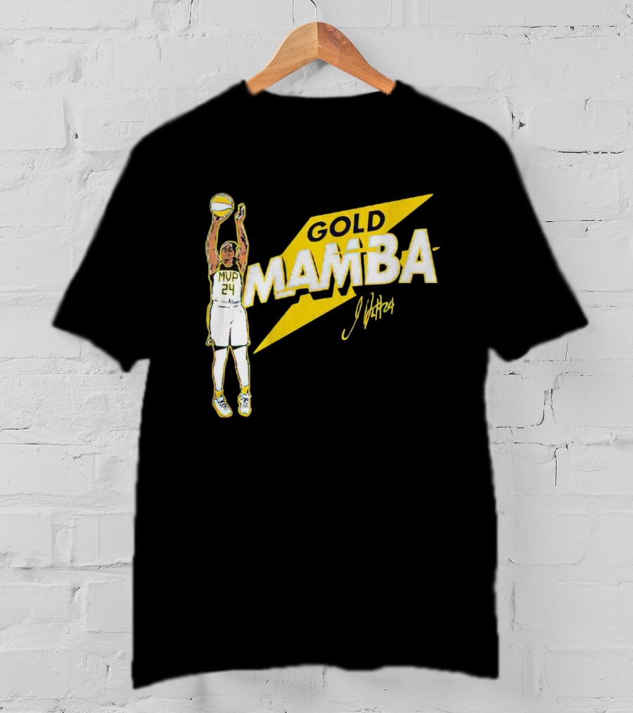 Gold Mamba 24 MVP Jewell Loyd Signature T-Shirt