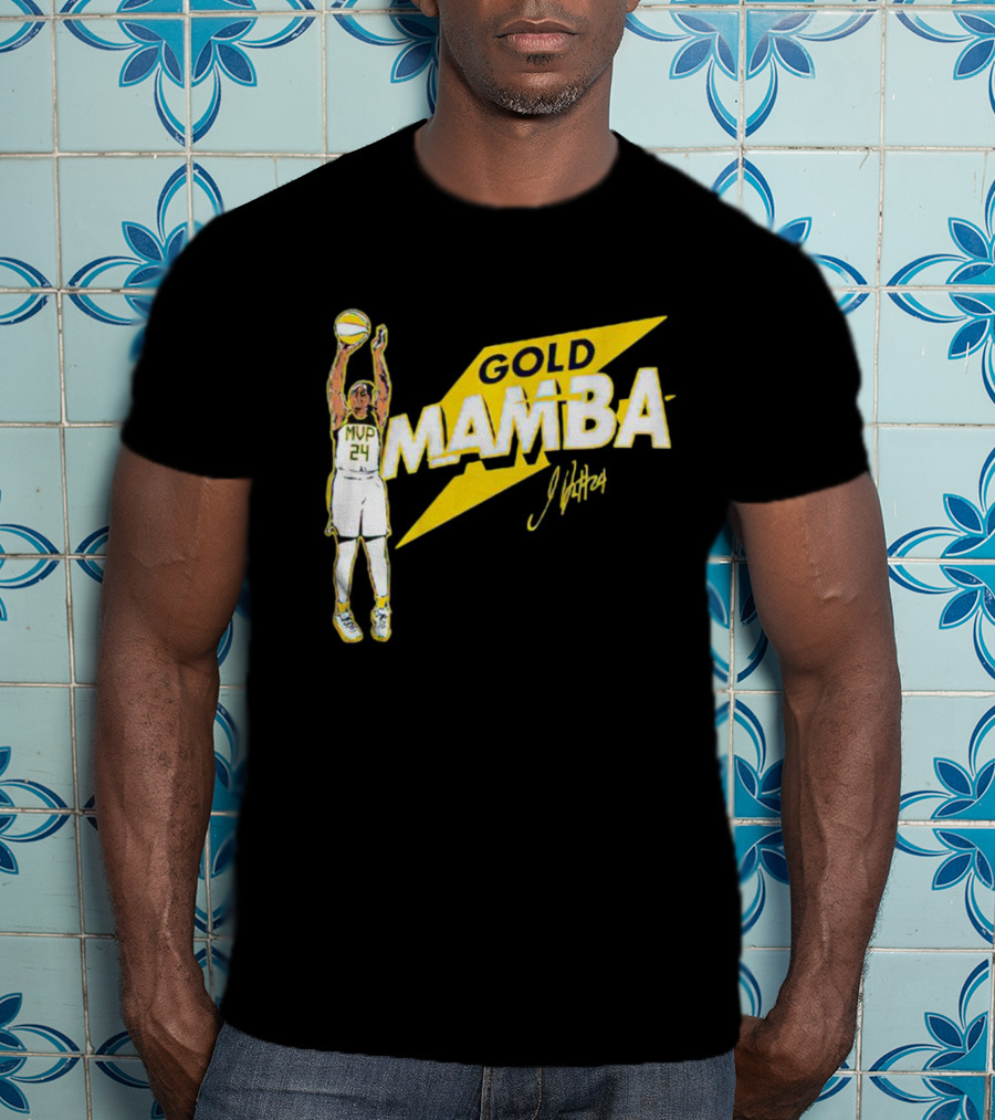 Gold Mamba 24 MVP Jewell Loyd Signature T-Shirt