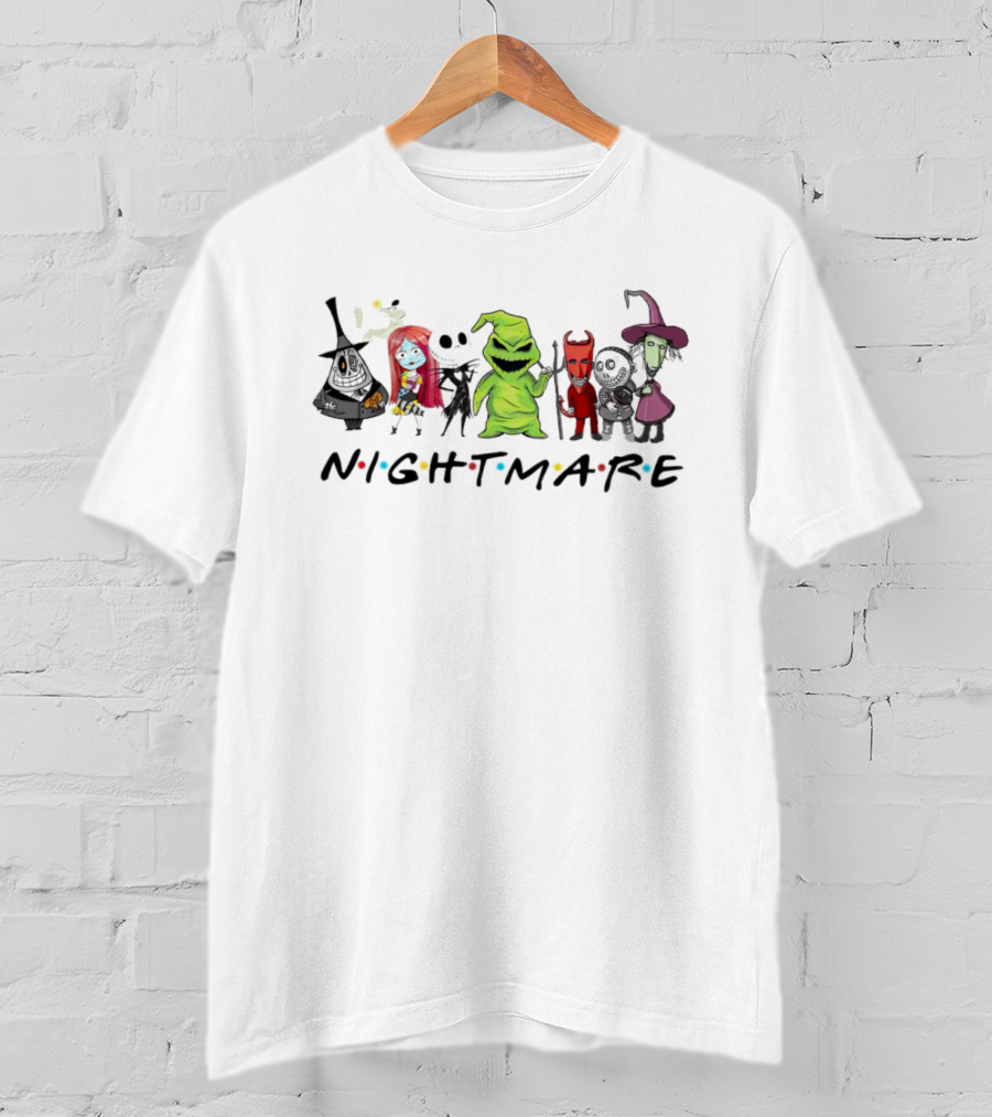 The Nightmare Before Christmas Friends Nightmare Characters Holiday T-Shirt