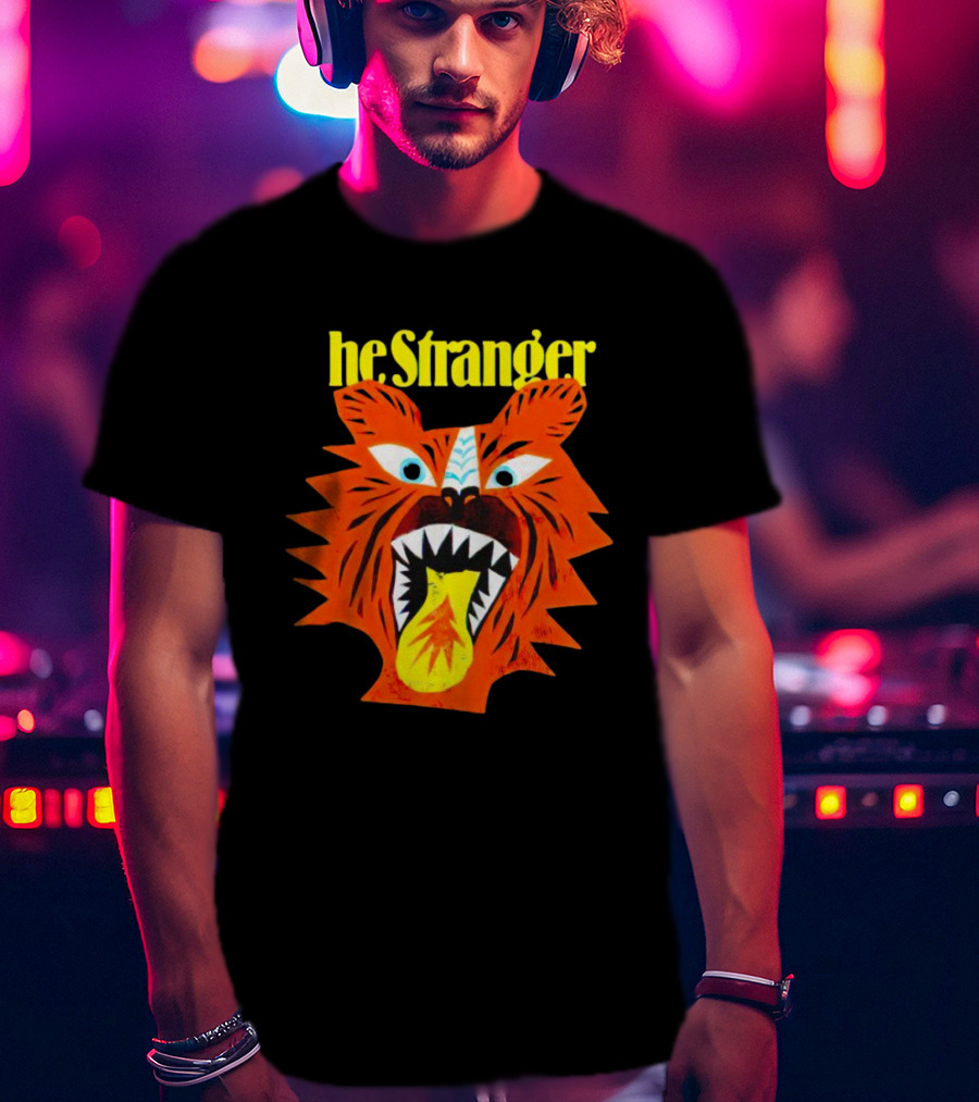 He Stranger Tiger Fierce Roaring Face T-Shirt